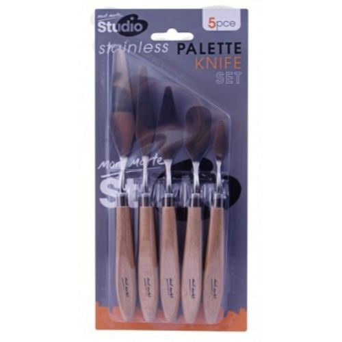 Mont Marte Studio Palette Knife / Spatula Set 5pce - Stainless