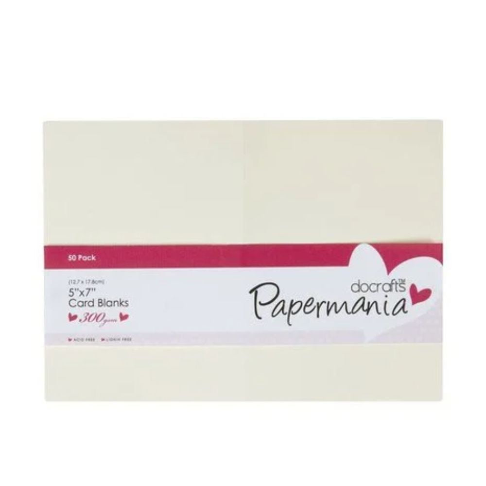 Papermania Cards & Envelopes 5x7 Inch Cream (50pk) (PMA 150631)