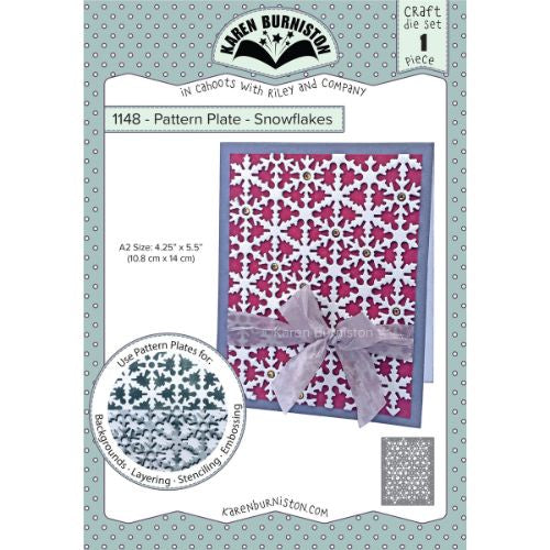 Karen Burniston Dies Pattern Plate - Snowflakes