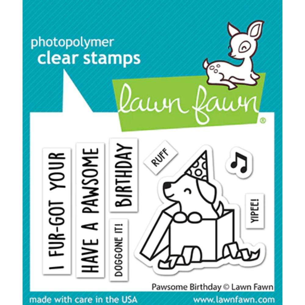 Lawn Fawn pawsome birthday