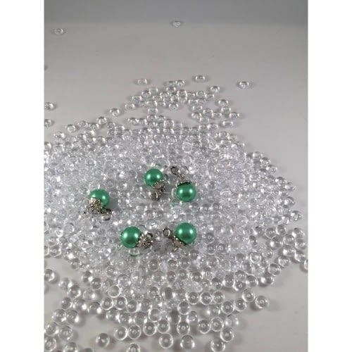 Auzz Trinklets Pearl Charms 5/pack Pearl Light Green