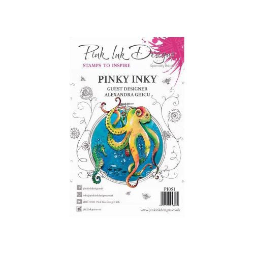 Pink Ink Designs A5 Clear Stamp Set Pinky Inky