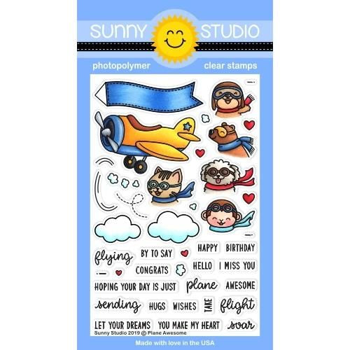 Sunny Studios PLANE AWESOME STAMPS