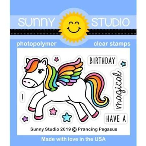 Sunny Studios PRANCING PEGASUS STAMPS