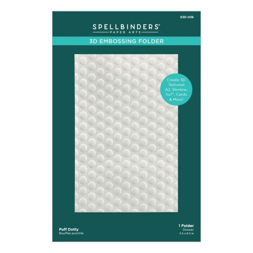 Spellbinders Puff Dotty 3D Embossing Folder (E3D-036)