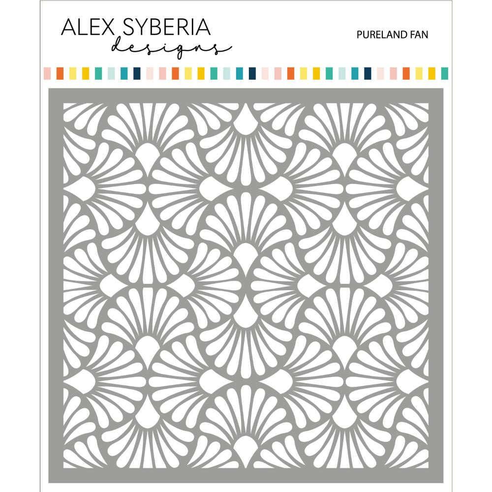 Alex Syberia Designs Pureland Fan Stencil