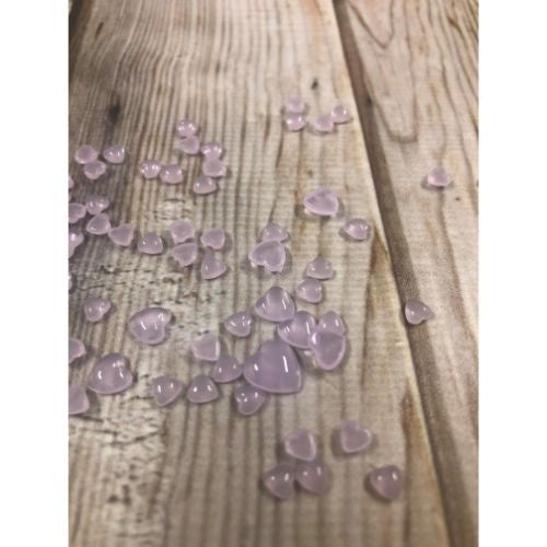 ATK Water Droplet Embellishments 8gms Heart Assorted Purple