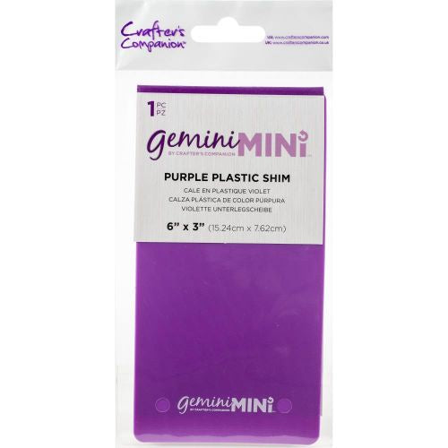 Gemini Mini Purple Plastic Shim 6"X3"