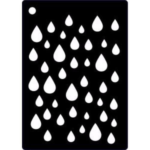 Creative Expressions Mini Stencil Raindrops