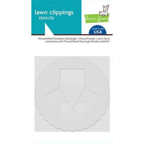 Lawn Fawn reveal wheel templates: rectangle + virtual friends