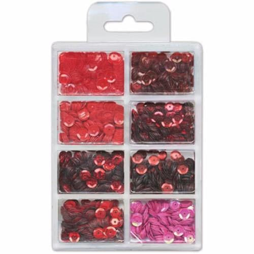 Cup Sequins 7mm .56oz Rouge