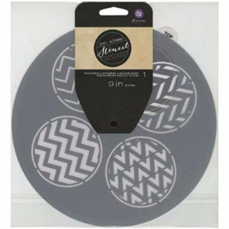 Prima Marketing Pinwheel Stencil 9" Round - Auzz Trinklets N Krafts