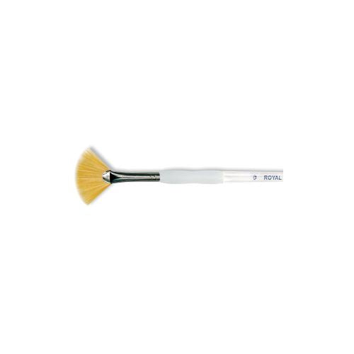 Royal Brush Soft-Grip Golden Taklon Fan Brush Size 6