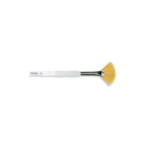 Royal Brush Soft-Grip Golden Taklon Fan Brush Size 2