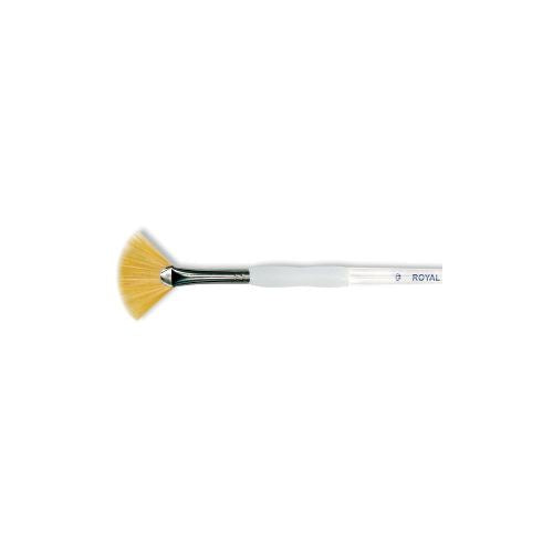 Royal Brush Soft-Grip Golden Taklon Fan Brush Size 20/0