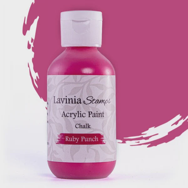 Lavinia Stamps Chalk Acrylic Paint Ruby Punch