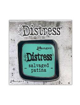 Tim Holtz Distress Enamel Pin April Salvaged Patina