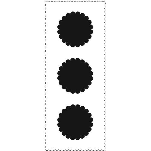 Crafter's Workshop Slimline Stencil 4"X9" Scalloped Circles