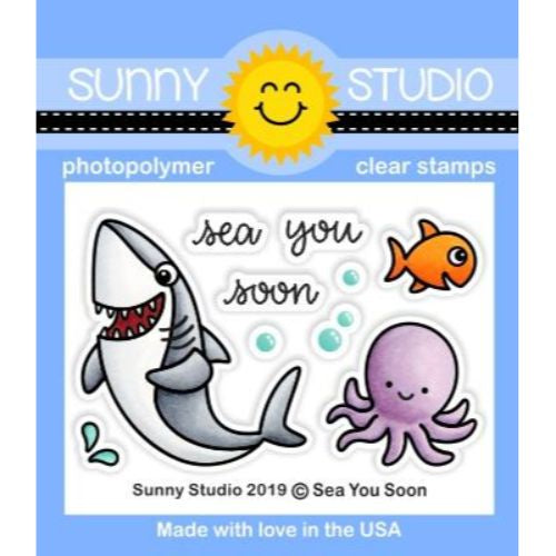 Sunny Studios SEA YOU SOON STAMPS