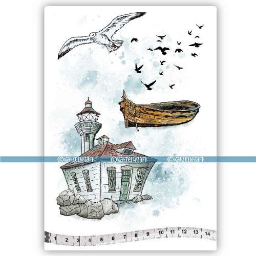 Katzelkraft Seaside - Scrapbooking Stamps - KTZ256