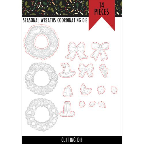 Brutus Monroe Seasonal Wreath Coordinating Die Set