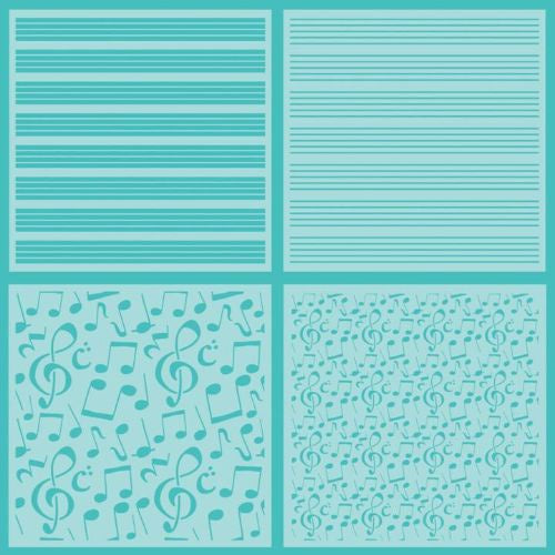 HoneyBee SHEET MUSIC | SET OF 4 STENCILS