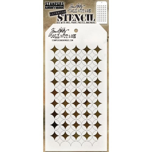 Tim Holtz Layered Stencil 4.125"X8.5" Shifter Burst  THS120