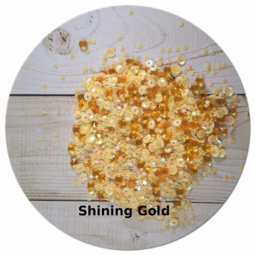 Auzz Trinklets N Krafts Shaker Mix Shining Gold