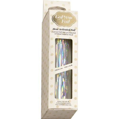 Couture Creations Foil 5"X16.4' Silver-Iridescent Pillars Finish