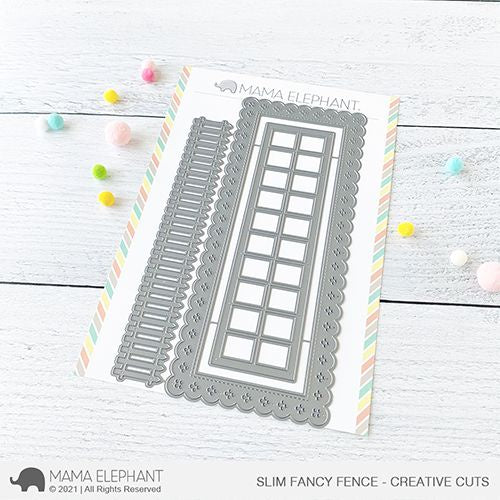 Mama Elephant SLIM FANCY FENCE - CREATIVE CUTS