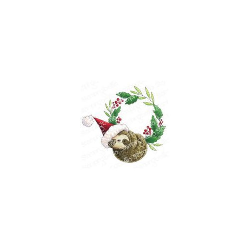 Stamping Bella Cling Stamps Sloth Wreath