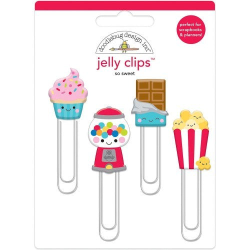 Doodlebug Jelly Clips 4/Pkg So Sweet