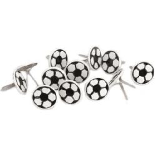 Eyelet Outlet Shape Brads 12/Pkg Soccer Balls