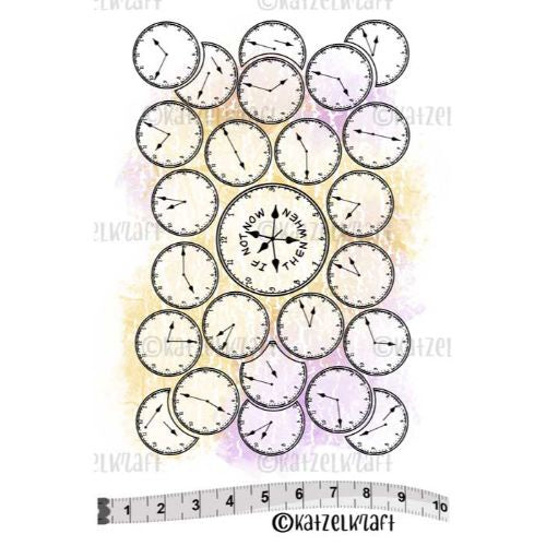 Katzelkraft WATCH BACKGROUND - SCRAPBOOKING STAMP