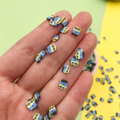 Auzz Trinklets N Krafts Clay Emblishments Minion Cartoon Slices Clay Sprinkles