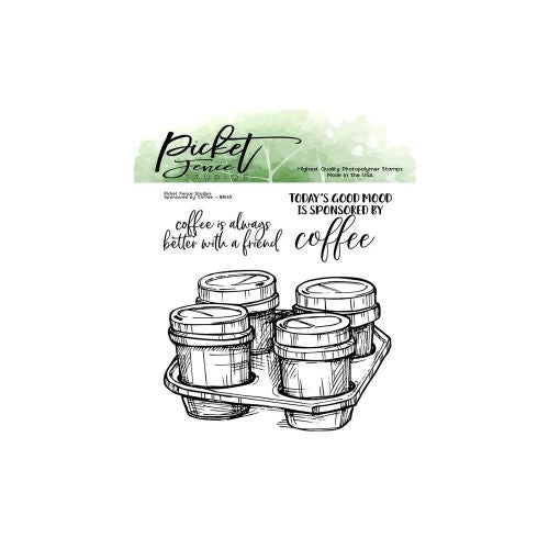 Picket Fence Studios 4"X4" Stamp Set Sponsored By Coffee