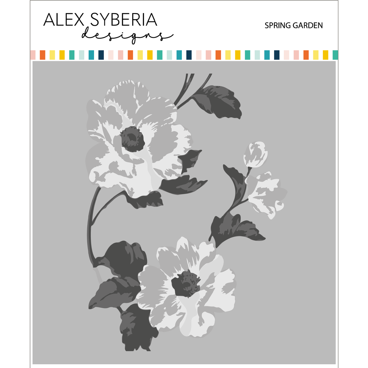 Alex Syberia Designs Spring Garden Layering Stencil Set (4pcs)