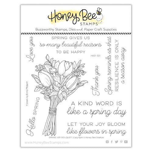 HoneyBee Spring Joy Bouquet | 6x6 Stamp Set