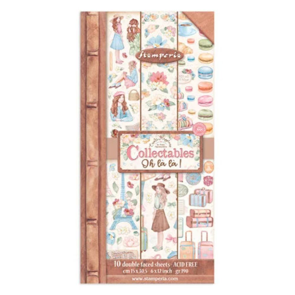 Stamperia Create Happiness Oh la¡ la 6x12 Inch Paper Pack (SBBV23)