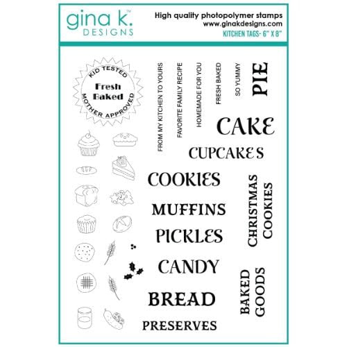 Gina K Design STAMP- Kitchen Tags – Auzz Trinklets N Krafts