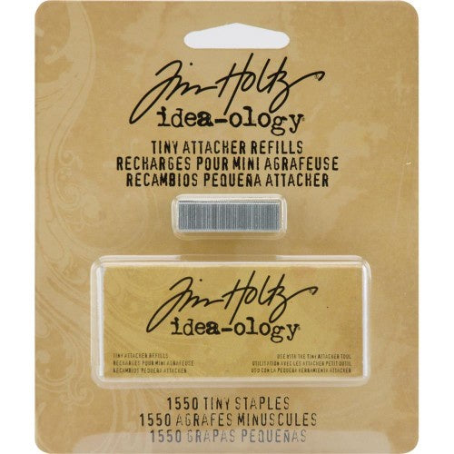 Tim Holtz Idea-Ology Tiny Attacher Refill Staples .25" 1,550/Pkg