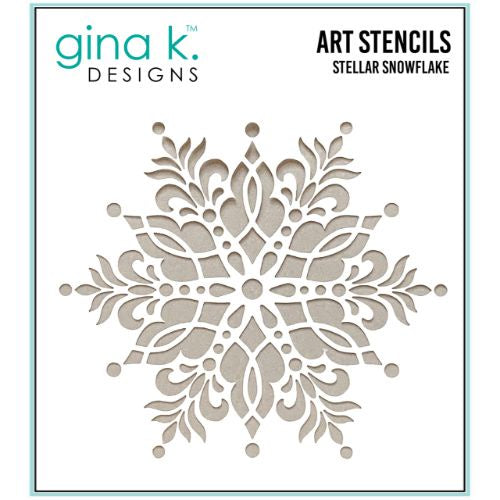 Gina K Designs GKD ART STENCILS- Stellar Snowflake