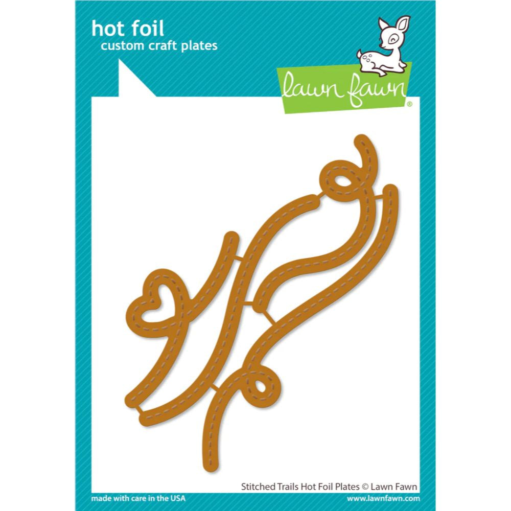 Lawn Fawn stitched trails hot foil plates - stitched trails hot foil plates LF3143