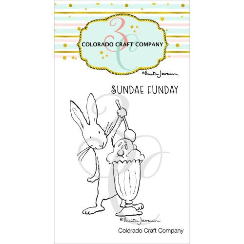 Colorado Craft Company Clear Stamps 2"X3" Sundae Funday Mini-By Anita Jeram