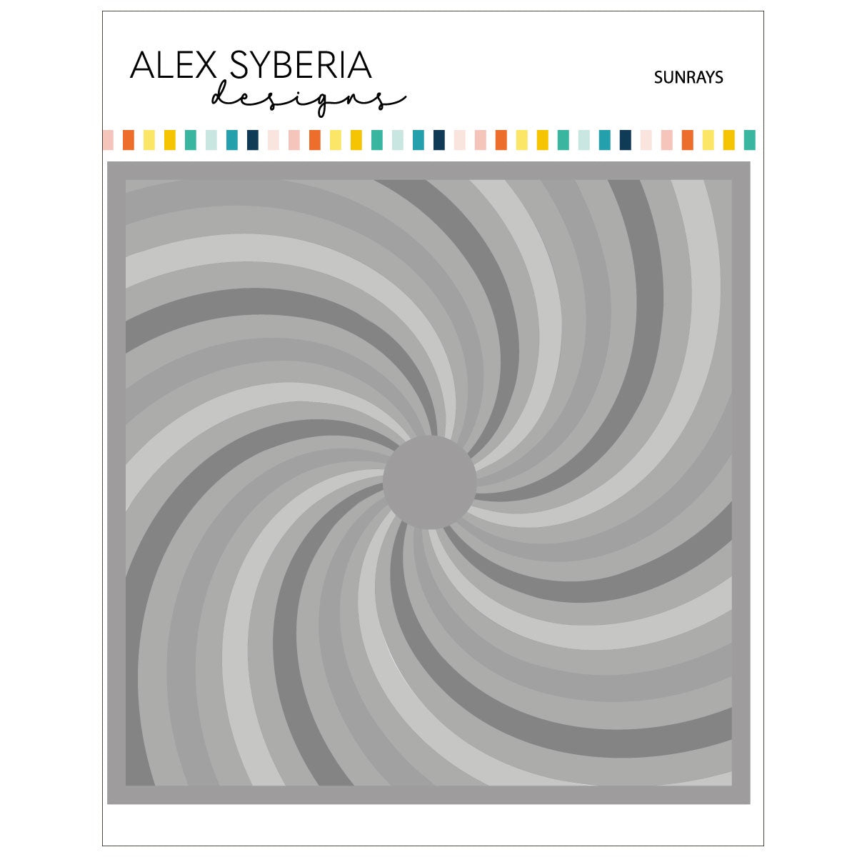 Alex Syberia Designs Sunrays Stencil Set