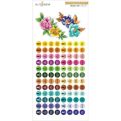 Altenew Sunshine Valley &amp; Water Garden Marker Topper Decal Set - Small