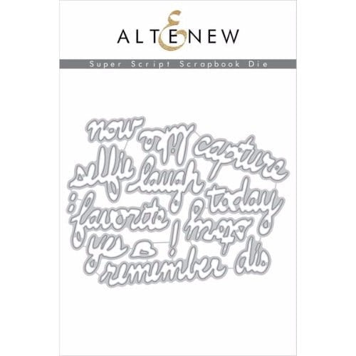 Altenew Super Script Scrapbook Die