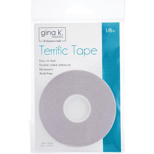 Gina K Designs Terrific Tape 1/8"X27yds Clear