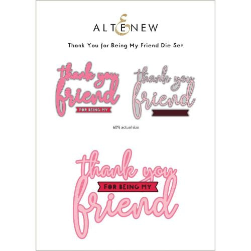 Altenew Thank You for Being My Friend Die Set