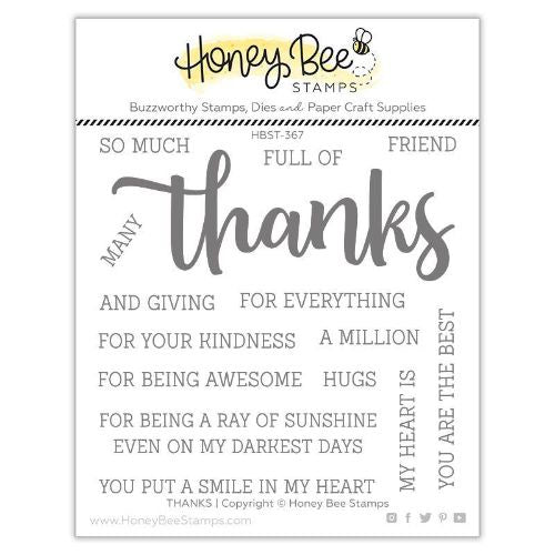 HoneyBee Thanks | 4x4 Stamp Set